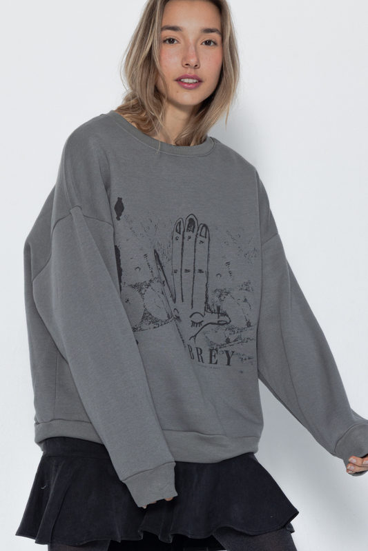 SWOT SWEATSHIRT DARK GREY